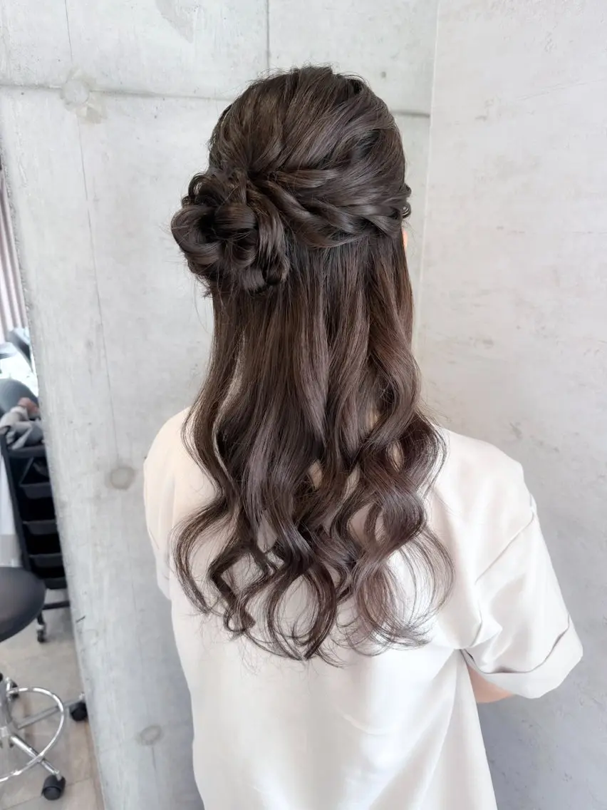 ロング ヘアアレンジ ヘアセット 🎀ヘアセット/艶髪 /はやしほのか🎀のヘアスタイル