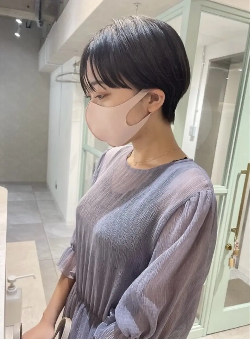 ショート 丸みショート ショートヘア ひかり HAZELのヘアスタイル