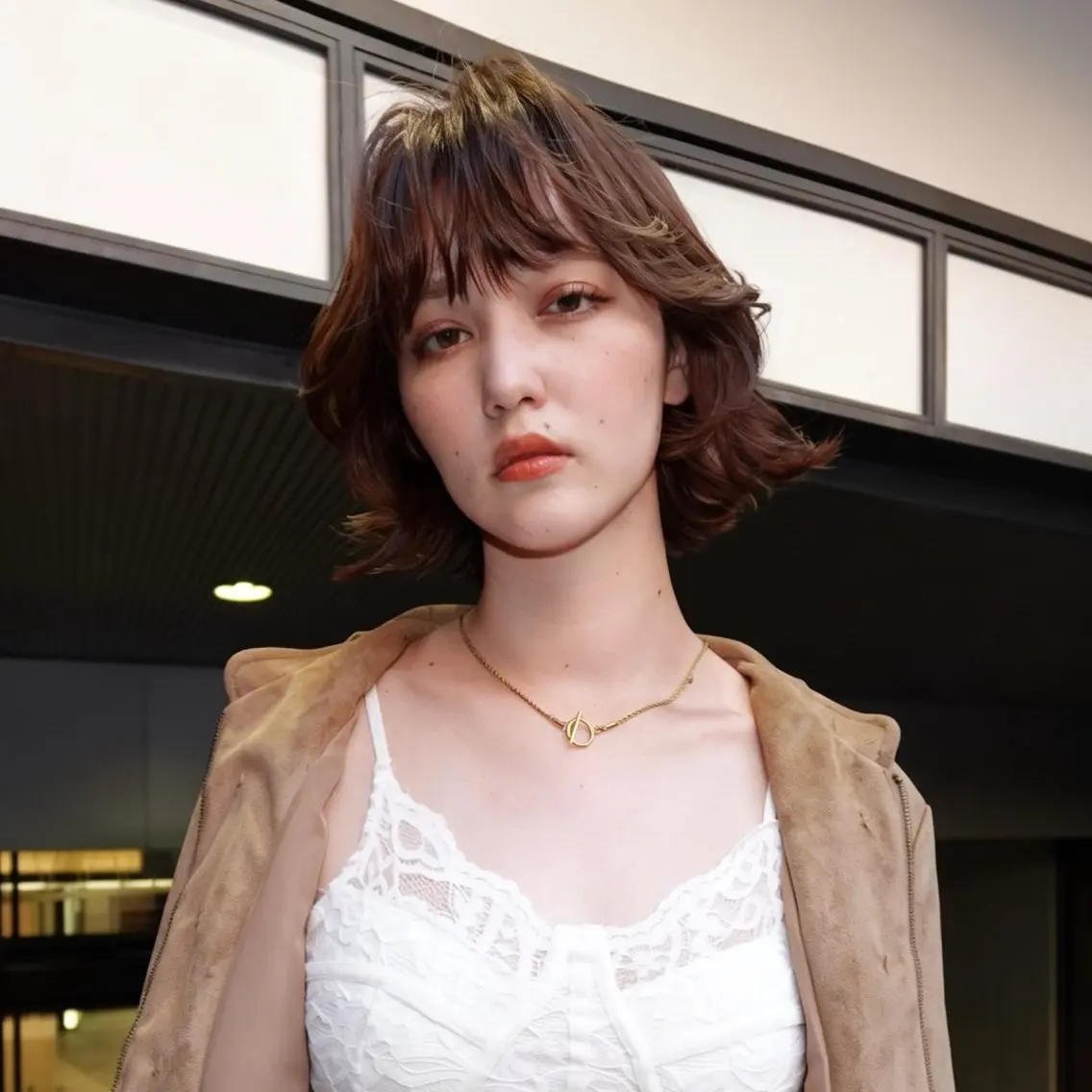 ミディアム カット ヘアカラー トリートメント 🩵縮毛矯正・ボブ 岩原朋也🩵のヘアスタイル