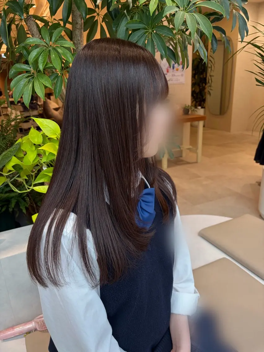 ロング 酸性ストレート Ha naのヘアスタイル