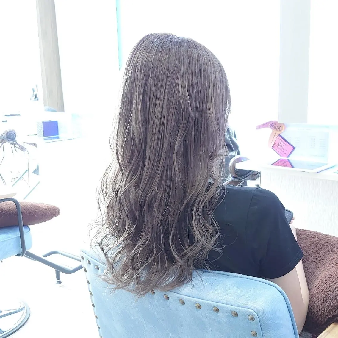 カラー ロング ヘアアレンジ ヘアカラー トリートメント 小林 伸行のヘアスタイル