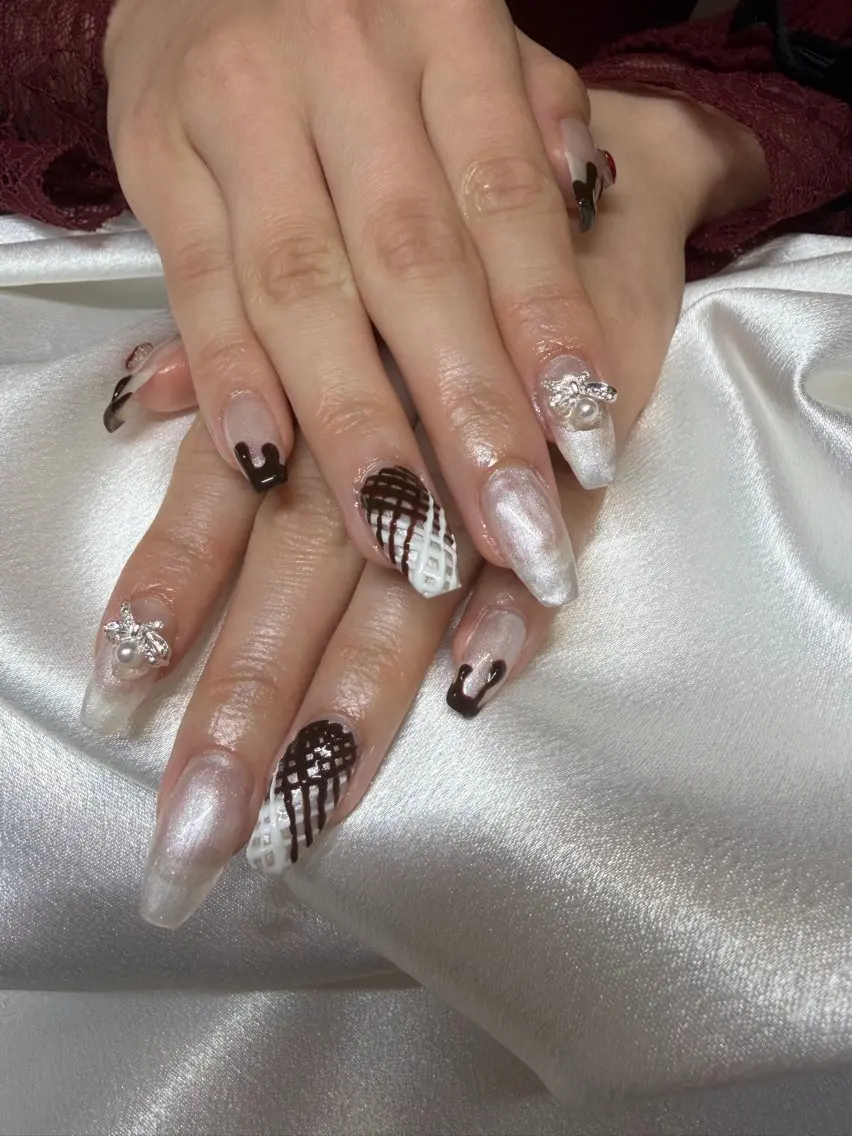 ロング nail salon eclatのネイルデザイン