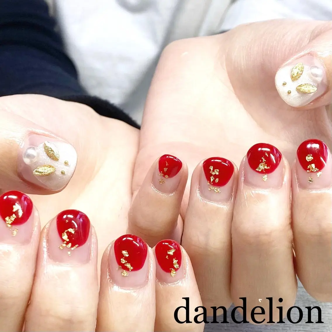 ネイル ハンドネイル ハンドケア dandelion ダンデライオンのネイルデザイン