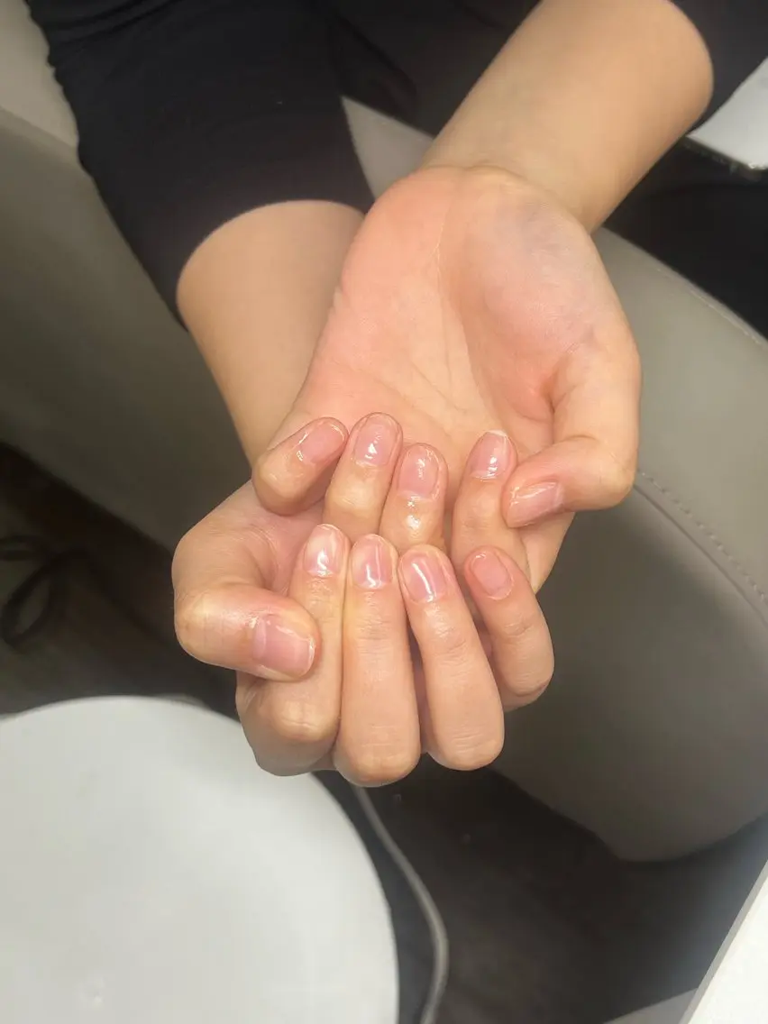 ネイル クリアネイル ジェルネイル KITTY Mayuのネイルデザイン