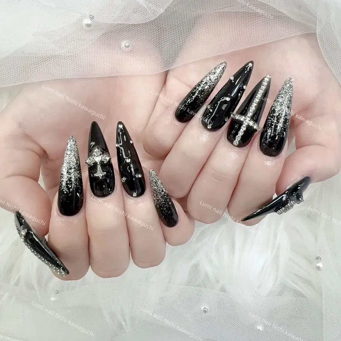 ネイル フットネイル ジェルネイル キラキラネイル オフィスネイル ピンク Lumi Nail Salonのネイルデザイン