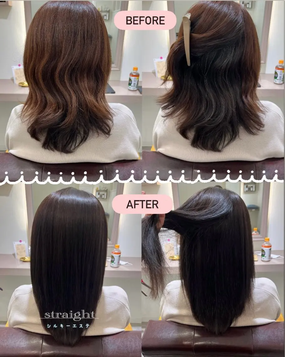 パーマ 髪質改善 ストレートパーマ ヘアカラー 縮毛矯正 堀越 エリのヘアスタイル