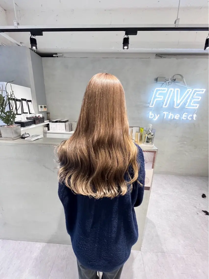 ロング カラー ヘアカラー 福地 修大のヘアスタイル