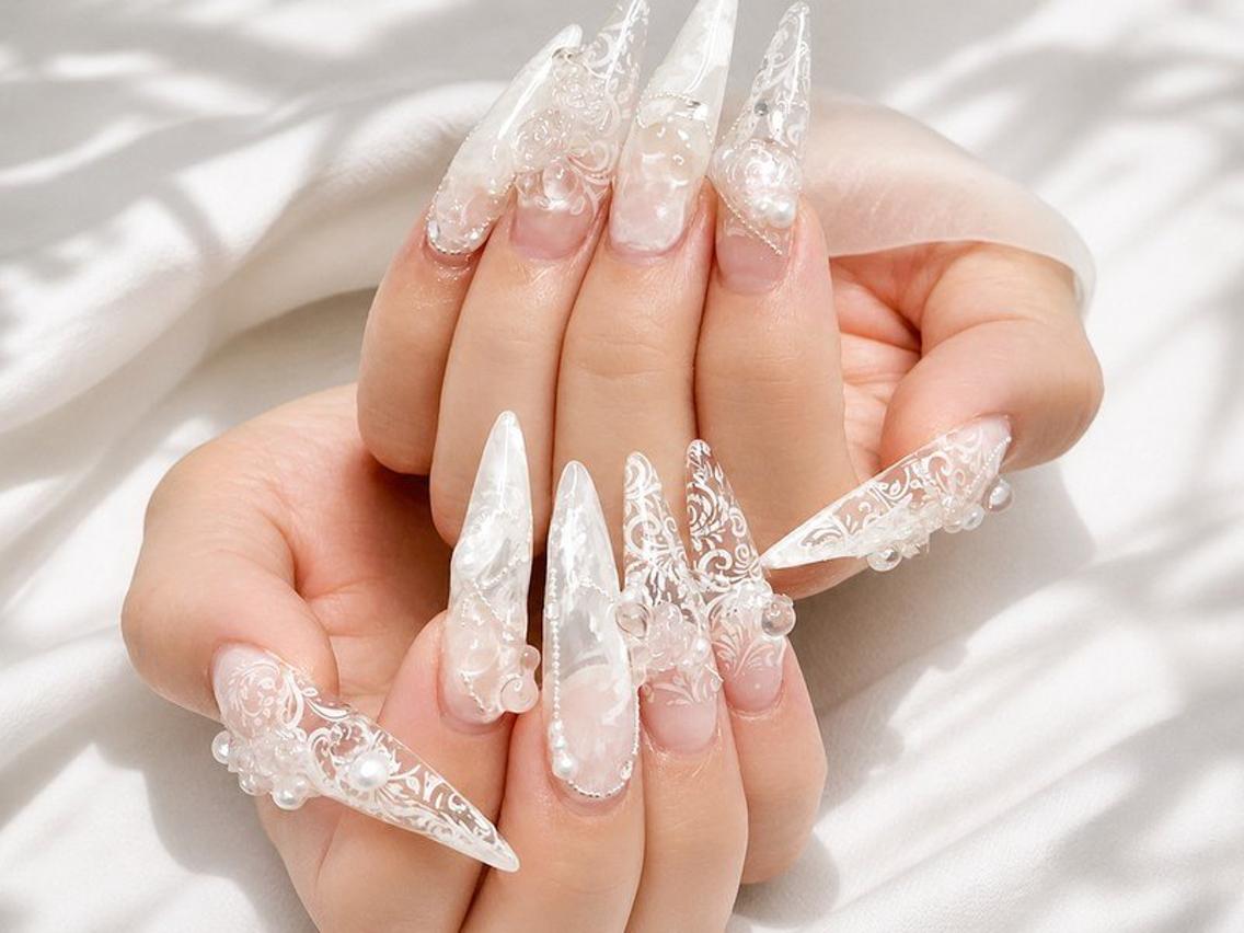 ネイル レース ハンドネイル Lili Nail Studio西荻窪店のネイルデザイン