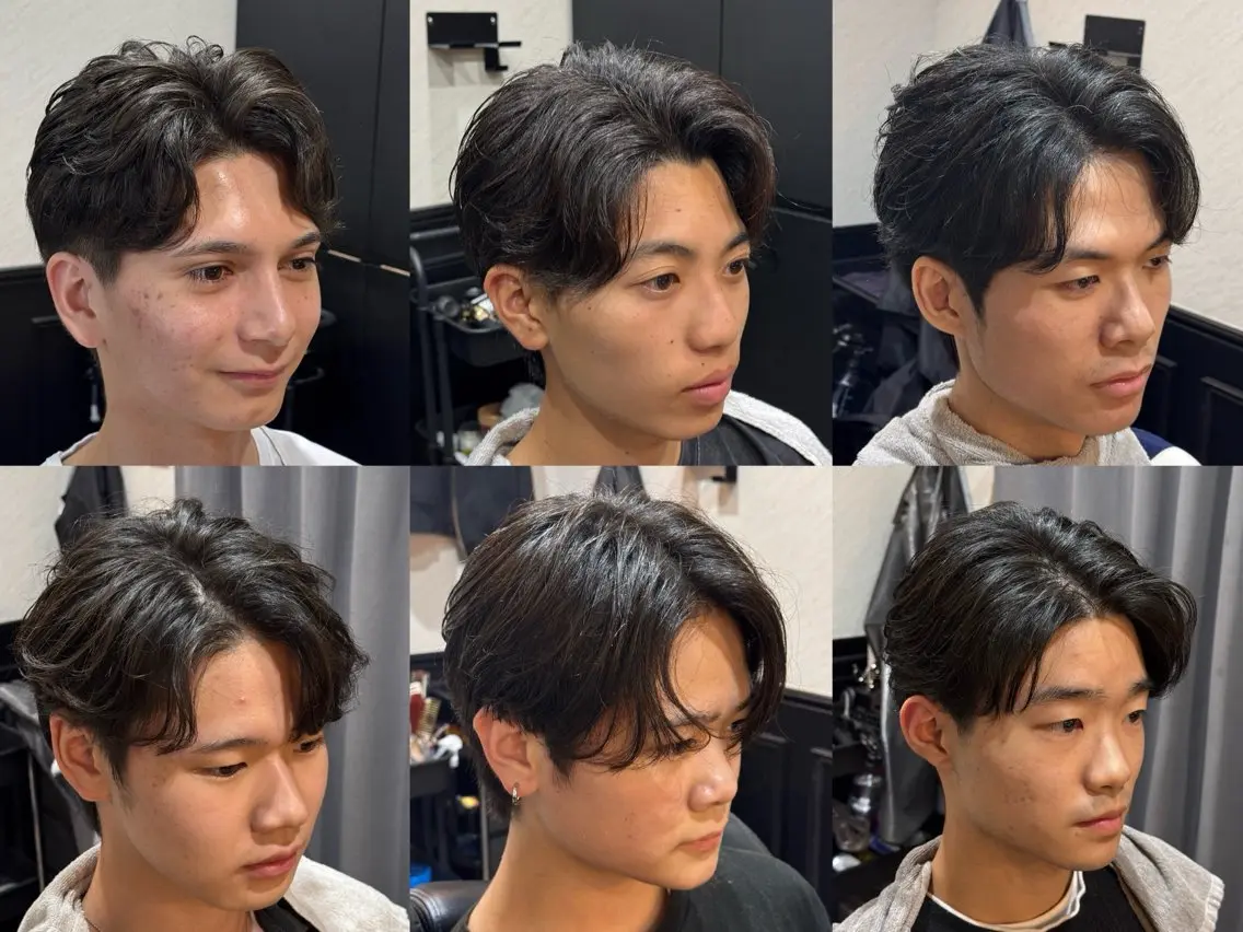 ミディアム ミディアムパーマ カット パーマ 有田 光輝のヘアスタイル