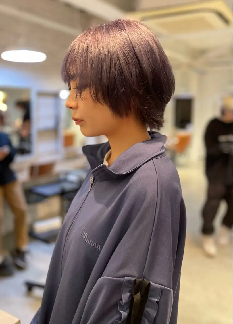 ショート ヘアカラー 絶対綺麗な暖色カラー 🎯あります✨増渕✨のヘアスタイル