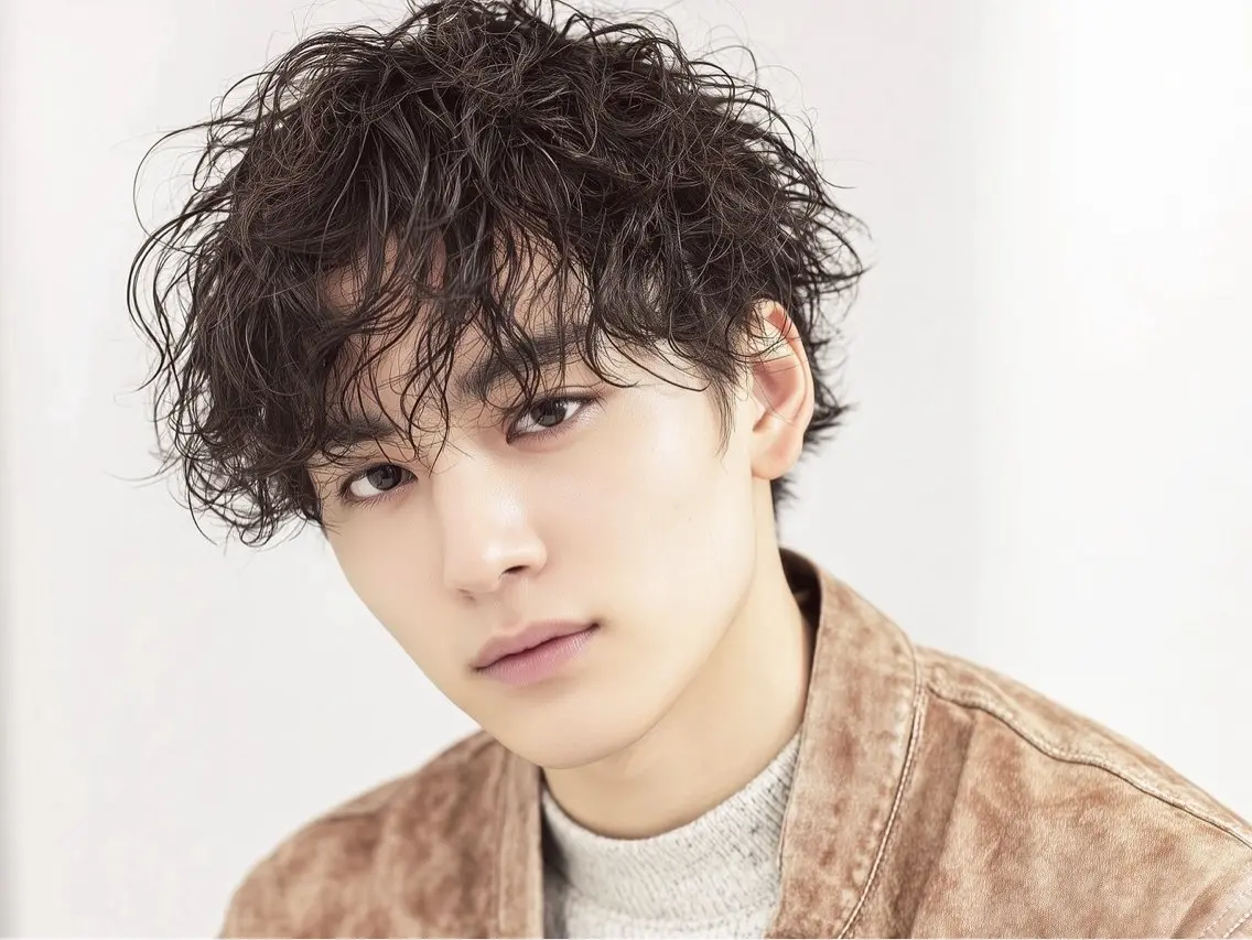 パーマ メンズ メンズパーマ スパイラルパーマ カット パーマ Rubik's なかもずHIROTOのヘアスタイル