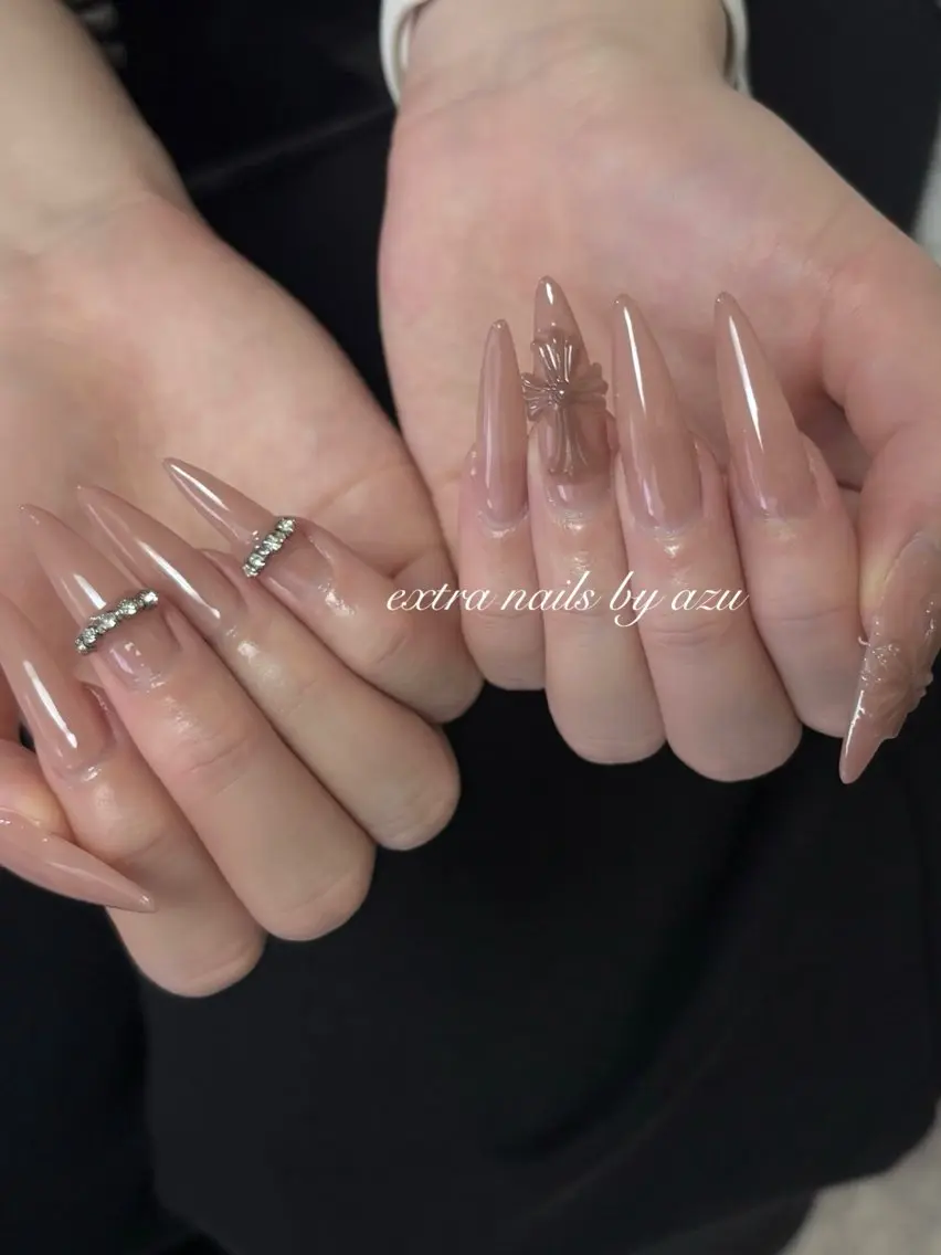 ネイル ロングネイル ネイルチップ ハンドネイル extranails ／lemellaのネイルデザイン