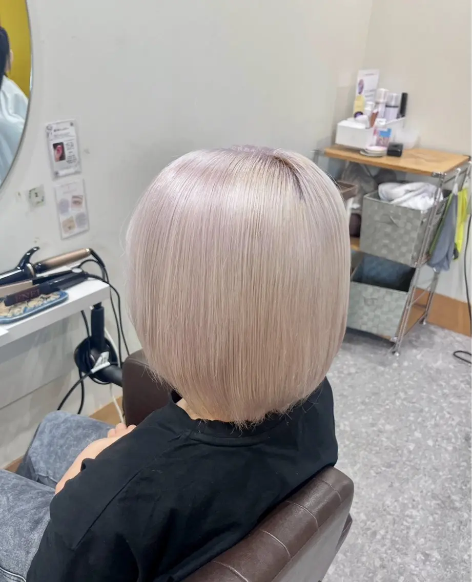 ショート ヘアカラー トリートメント ヘッドスパ 角田 満帆のヘアスタイル