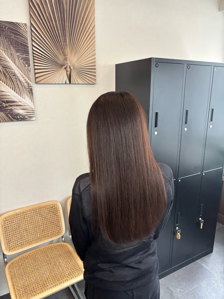 ロング カラー ヘアカラー トリートメント 大野 桃果のヘアスタイル