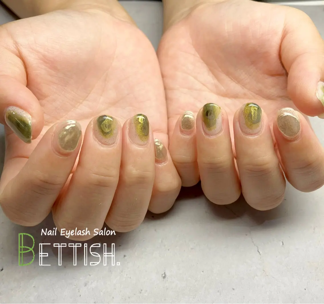 ネイル ニュアンスネイル ショートネイル ハンドネイル BETTISH. KUMIKO☺︎︎のネイルデザイン