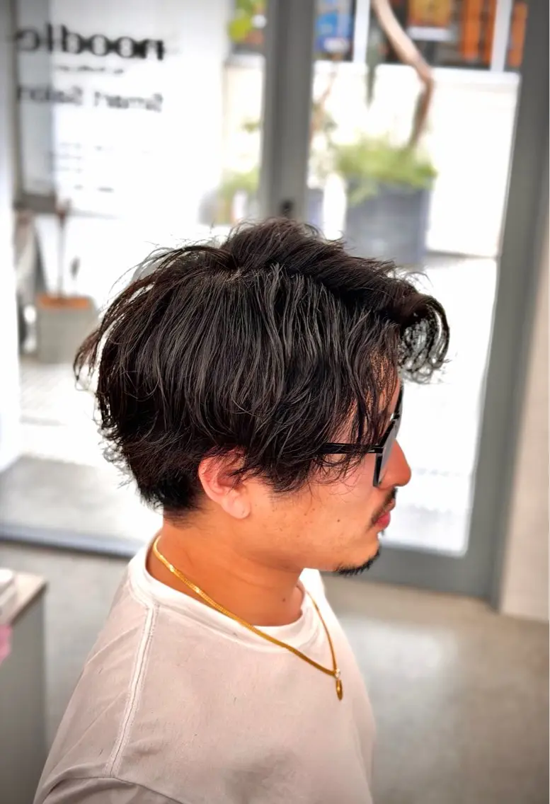 メンズ カット パーマ 藤野 慶太のヘアスタイル