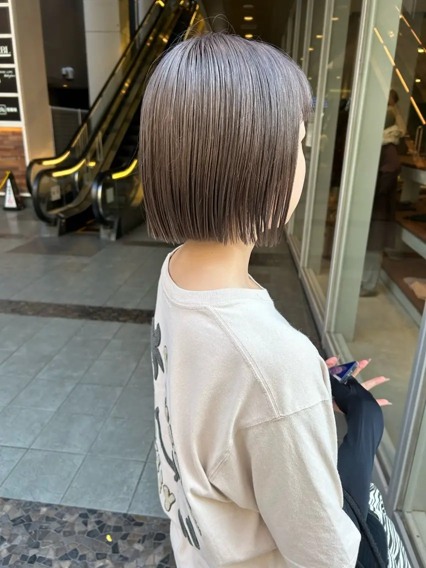 ショート カラー ヘアカラー トリートメント 髪質改善will hairdesignのヘアスタイル