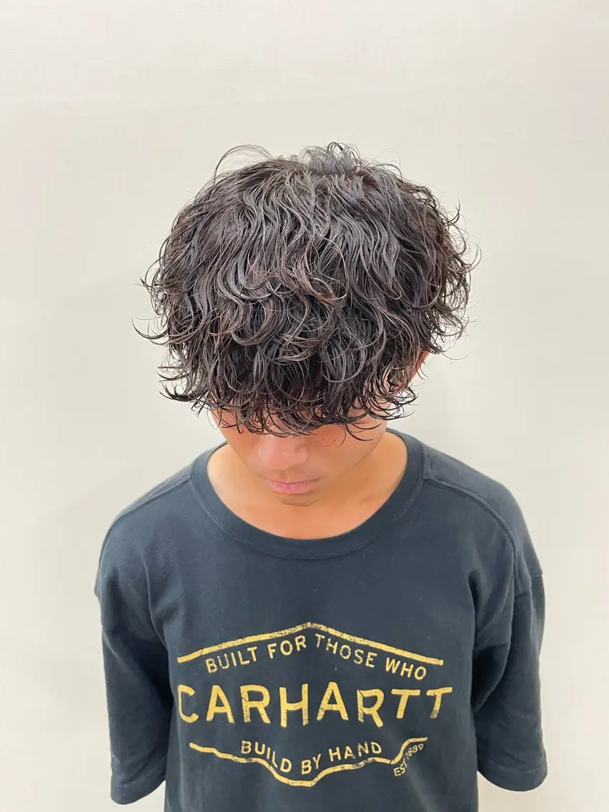 パーマ メンズ 大阪メンズ 美容師井上智博のヘアスタイル