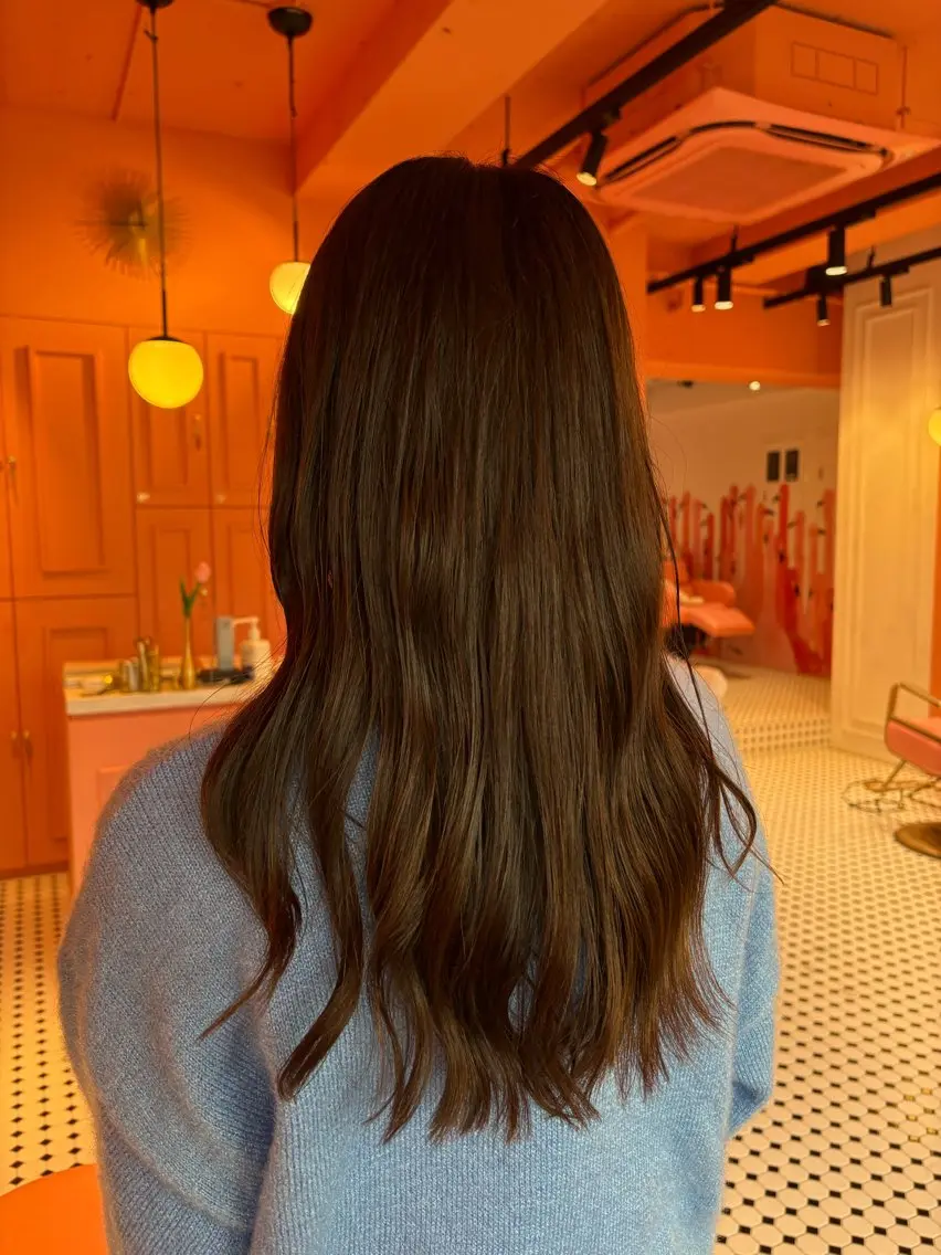 セミロング セミロングパーマ レイヤーカット 🌼やまだ あゆか🌼のヘアスタイル