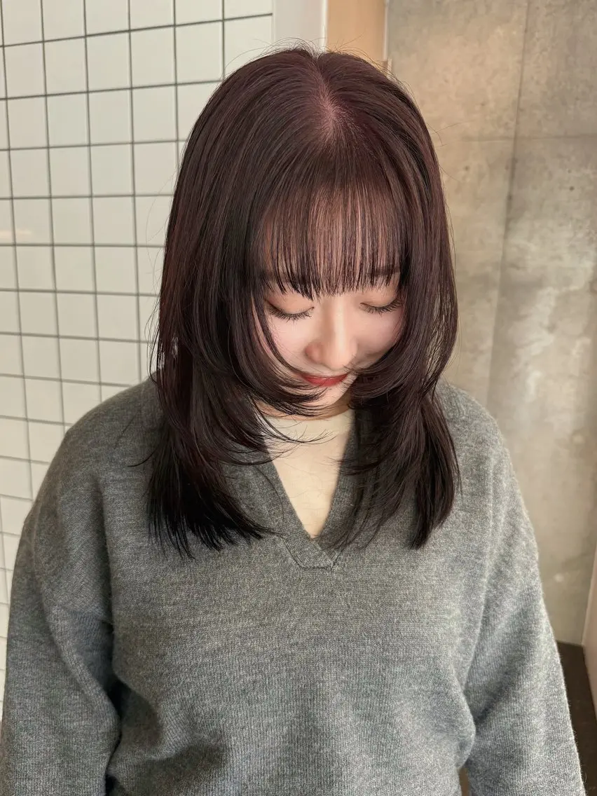 セミロング レイヤーカット 横浜カットモデル🎀 /chihiroのヘアスタイル