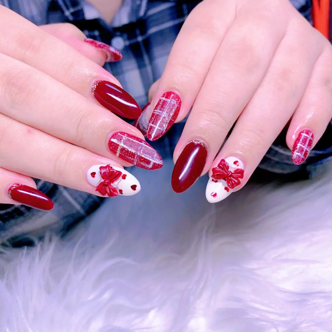 ネイル 冬ネイル クリスマス ハンドネイル Nail Yunaのネイルデザイン