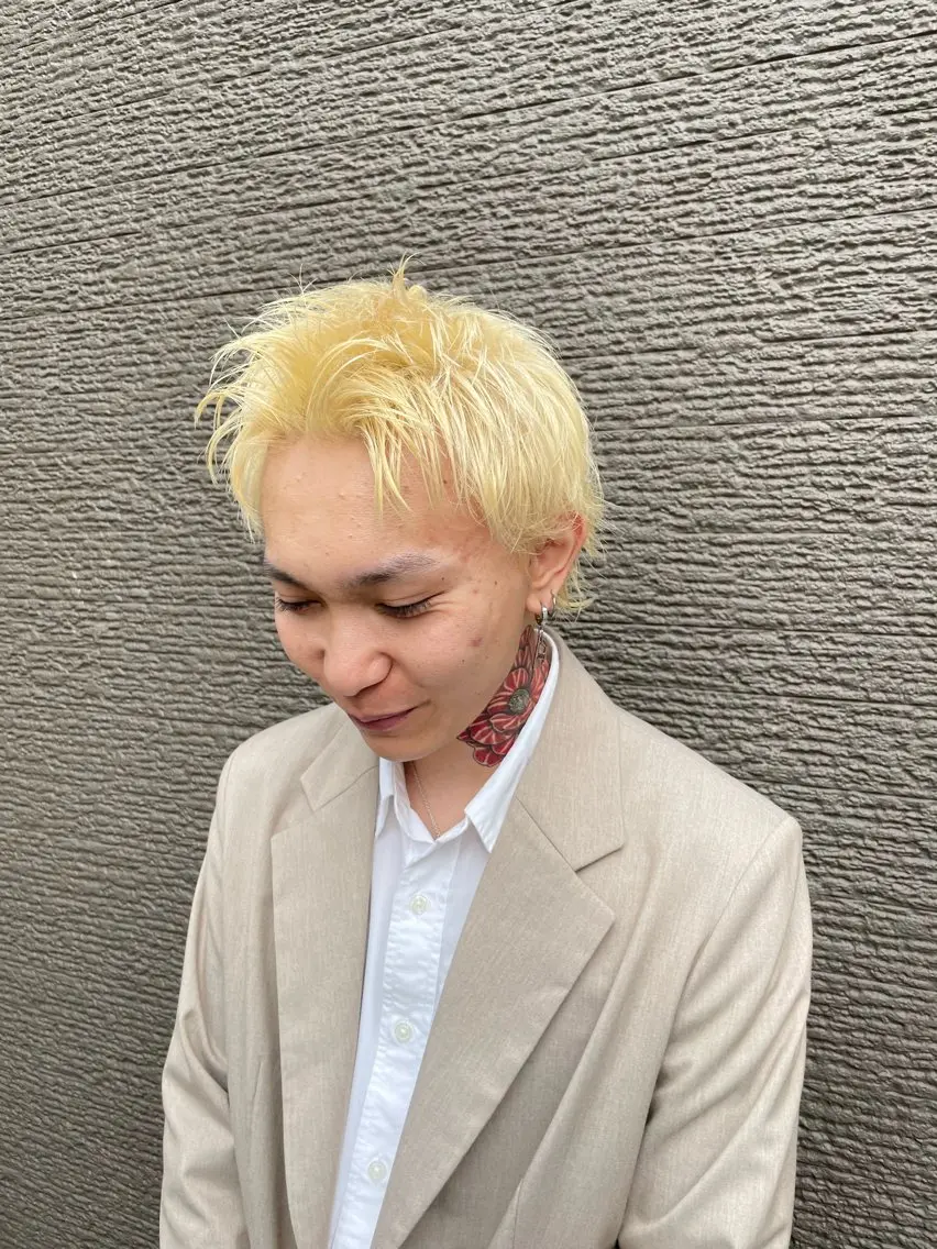 【メンズ限定30%OFF】ケアブリーチ＋カラー＋カットの写真