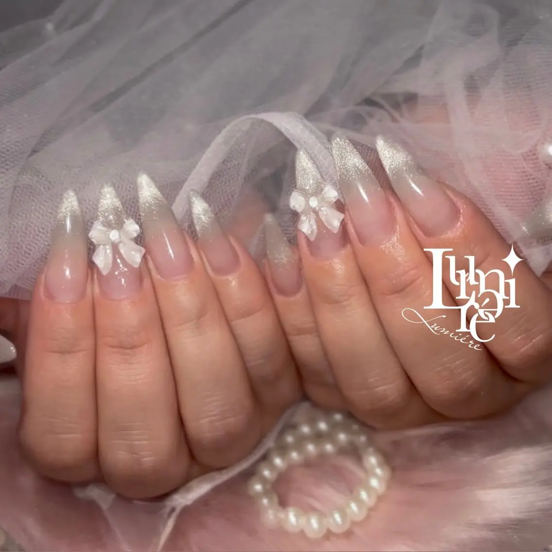 ネイル ハンドネイル Lumière｜ ロング｜ワンホンのネイルデザイン