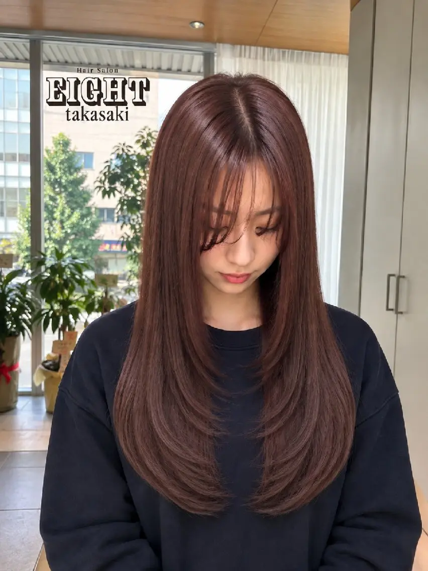 ロング カラー ブリーチ ダブルカラー 韓国風カラー 韓国風ヘア レイヤーカット カット ヘアカラー トリートメント 韓国風レイヤー/ワン ホンレイヤー荒井太郎のヘアスタイル