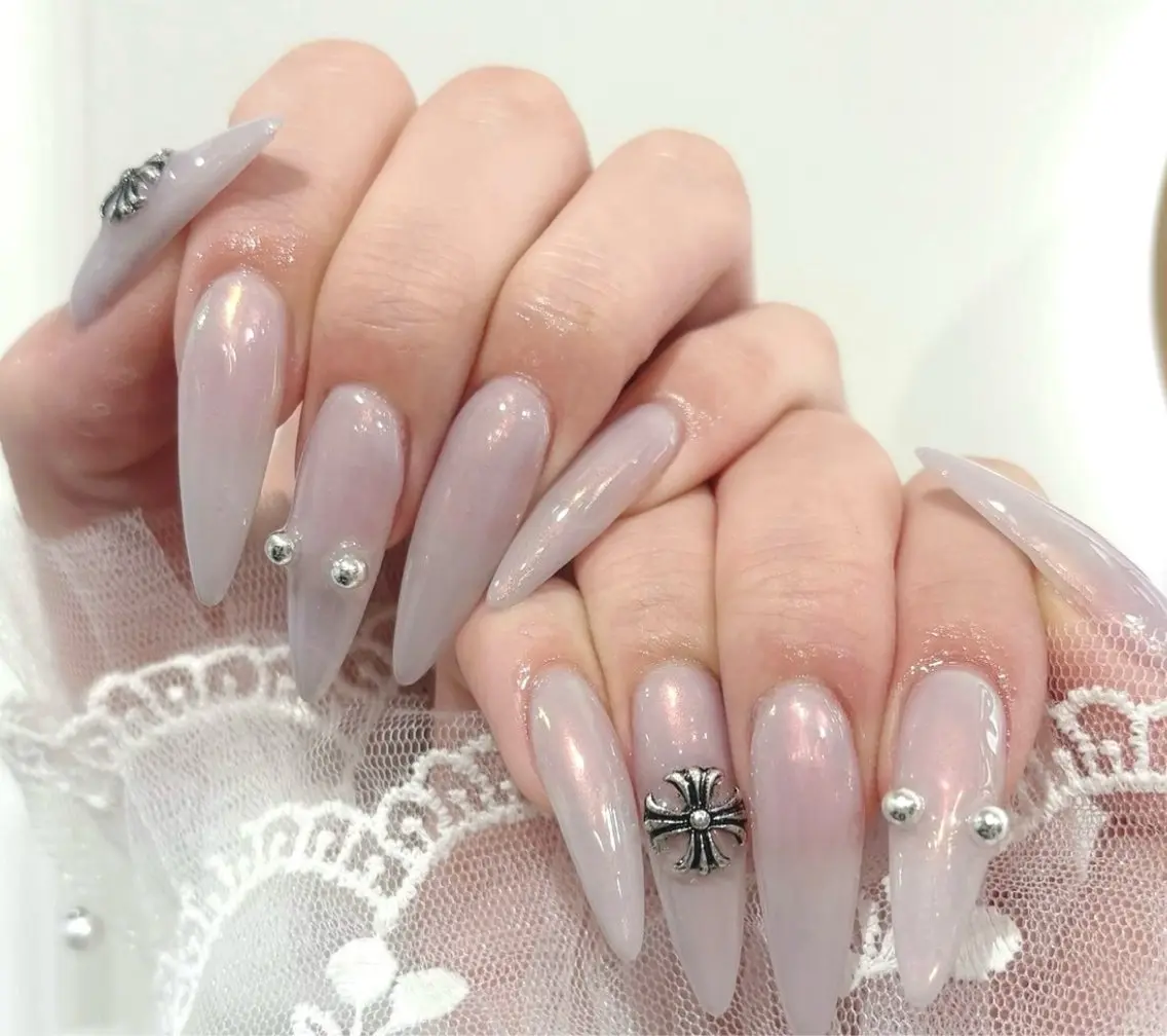 ネイル アートネイル ジェルネイル グラデーション マグネットネイル ニュアンスネイル ハンドネイル Ryu nail studioのネイルデザイン