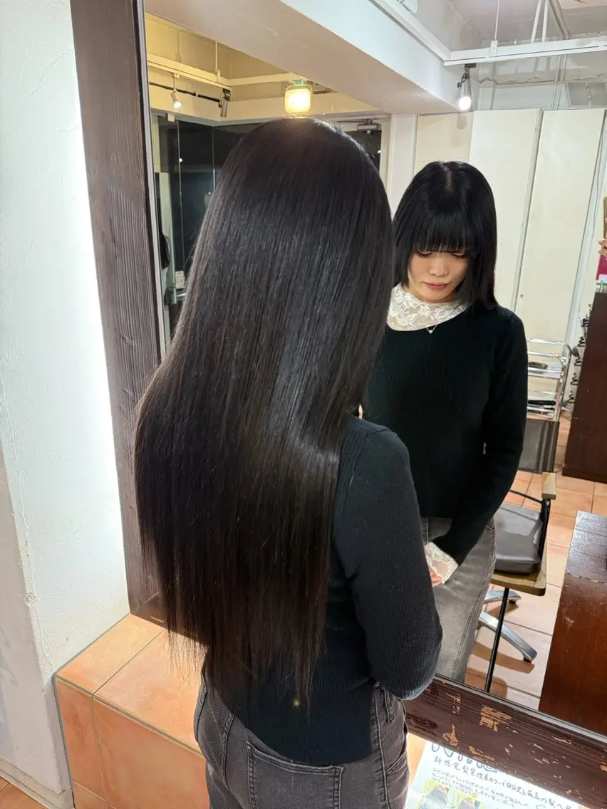 ロング カット エクステ 🦋透明感 艶カラー Rie🦋のヘアスタイル