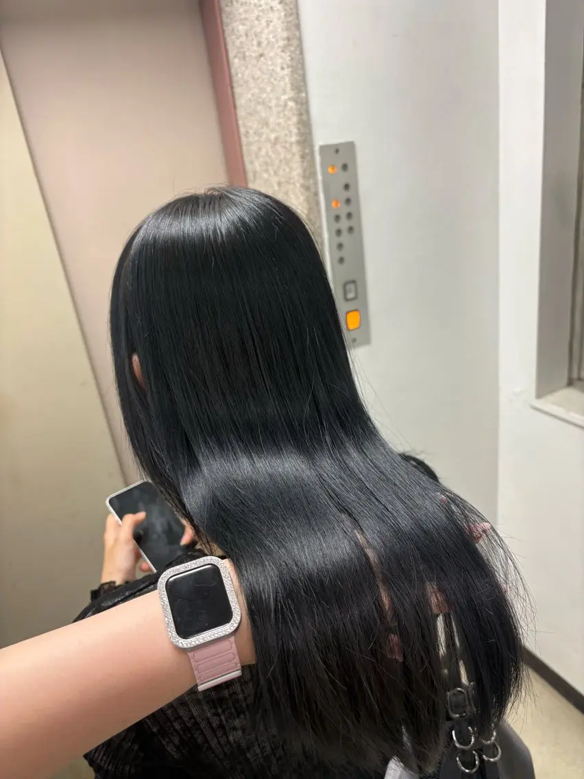 ロング カラー ヘアカラー トリートメント 韓国っぽ×透け感🪽 Fumi 🤍のヘアスタイル