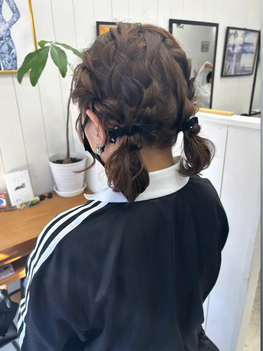 ショート ヘアアレンジ ボブ ヘアセット Ann./艶髪 /レイヤーカットのヘアスタイル