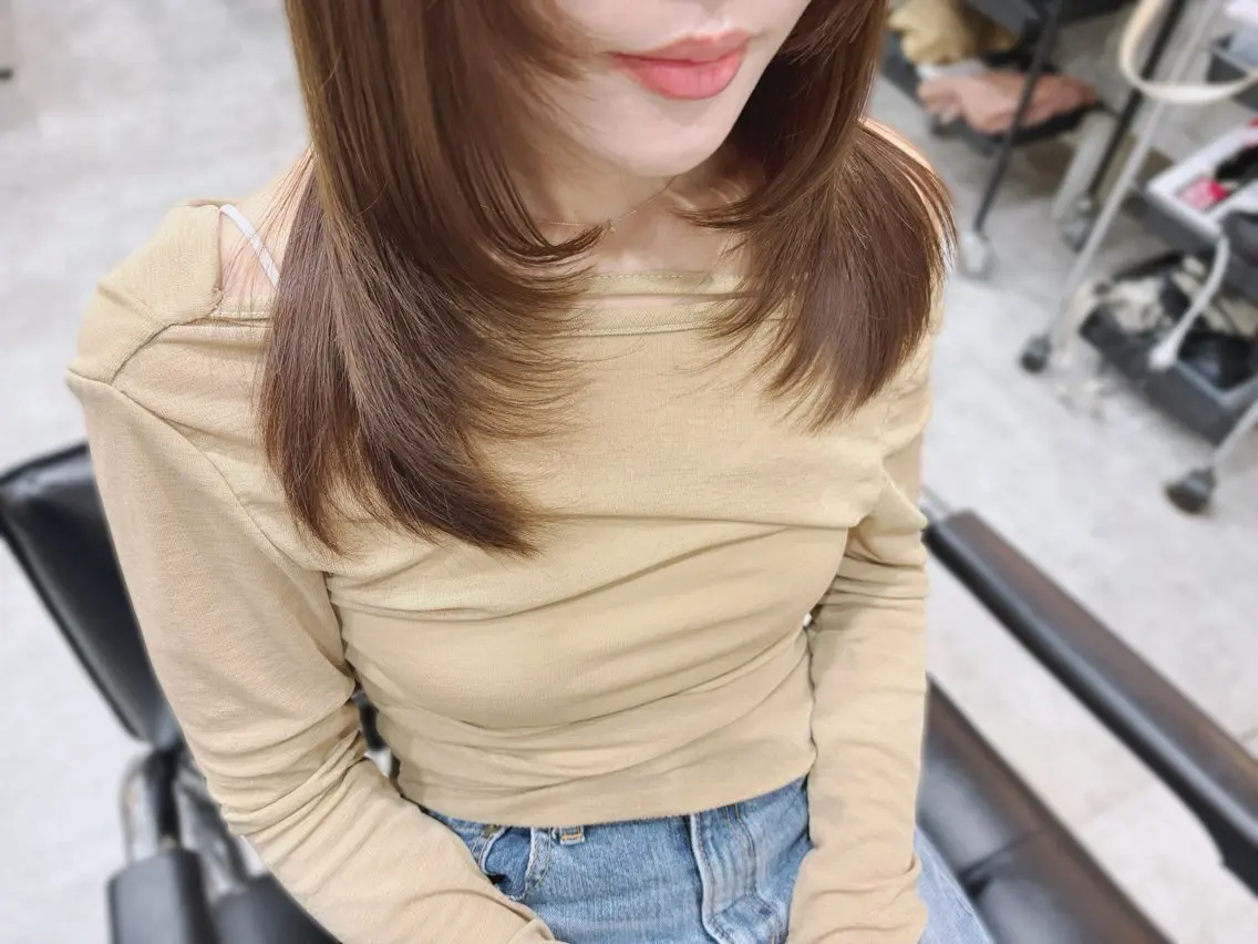 セミロング カット ヘアカラー トリートメント ヘッドスパ ♡🪞S.BLOOM 砂川なつき【美髪♡】のヘアスタイル