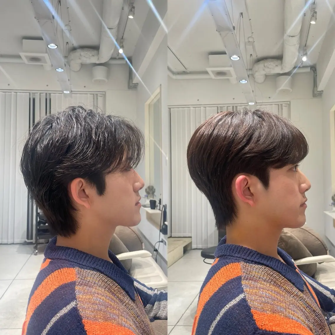 ショート カラー メンズ ブリ—チ🎨パ—マ 🌿表参道ちえ🌿のヘアスタイル