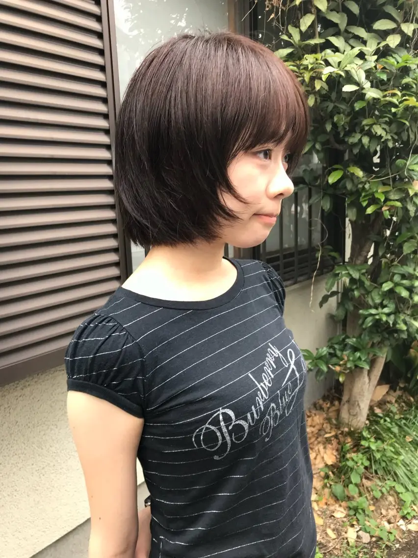 ショート カラー カット ヘアカラー トリートメント 赤み消しカラー/ ナチュラル/トモキのヘアスタイル