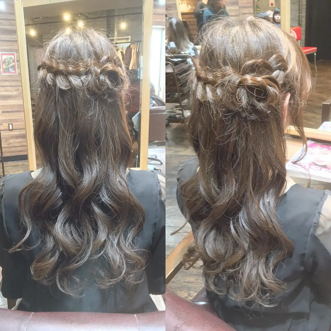 ロング ヘアアレンジ ハーフアップ 川名 充✂️のヘアスタイル