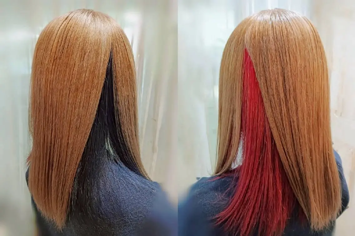 カラー ダブルカラー ARVELAhair essenceのヘアスタイル
