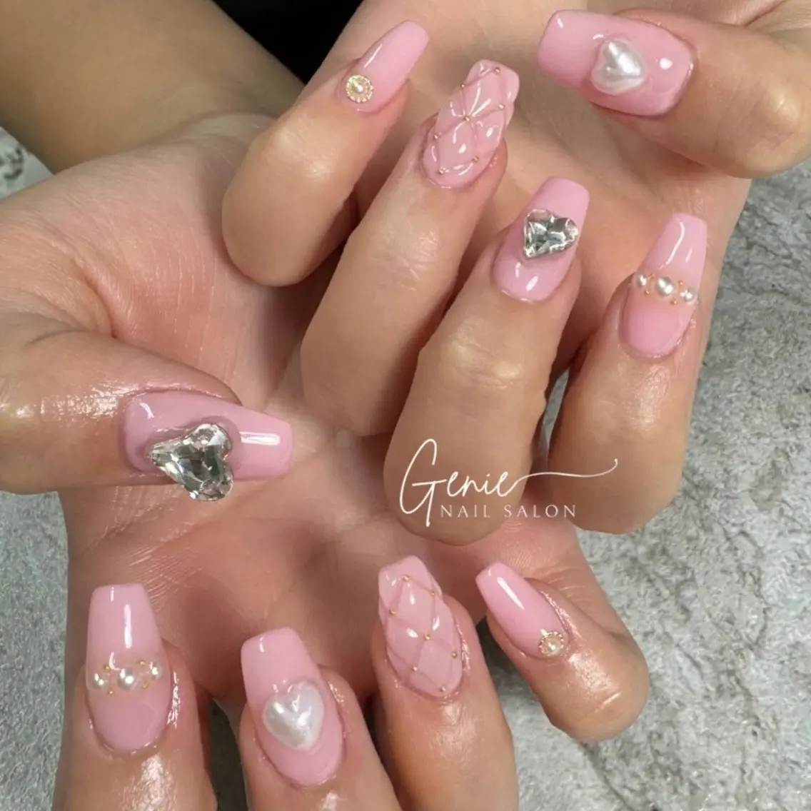ネイル ワンホンネイル ハンドネイル Nail salon Genieのネイルデザイン