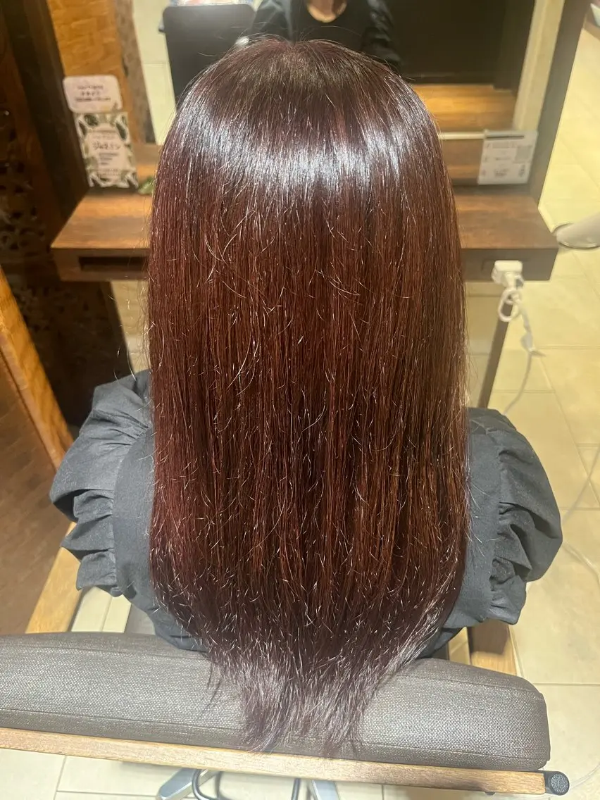 ロング カラー Aina🩶 レディースカット🩶のヘアスタイル