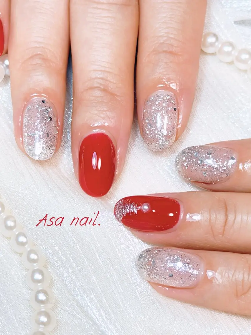 ネイル 冬ネイル クリスマス Asa Nail 亀戸 平井のネイルデザイン