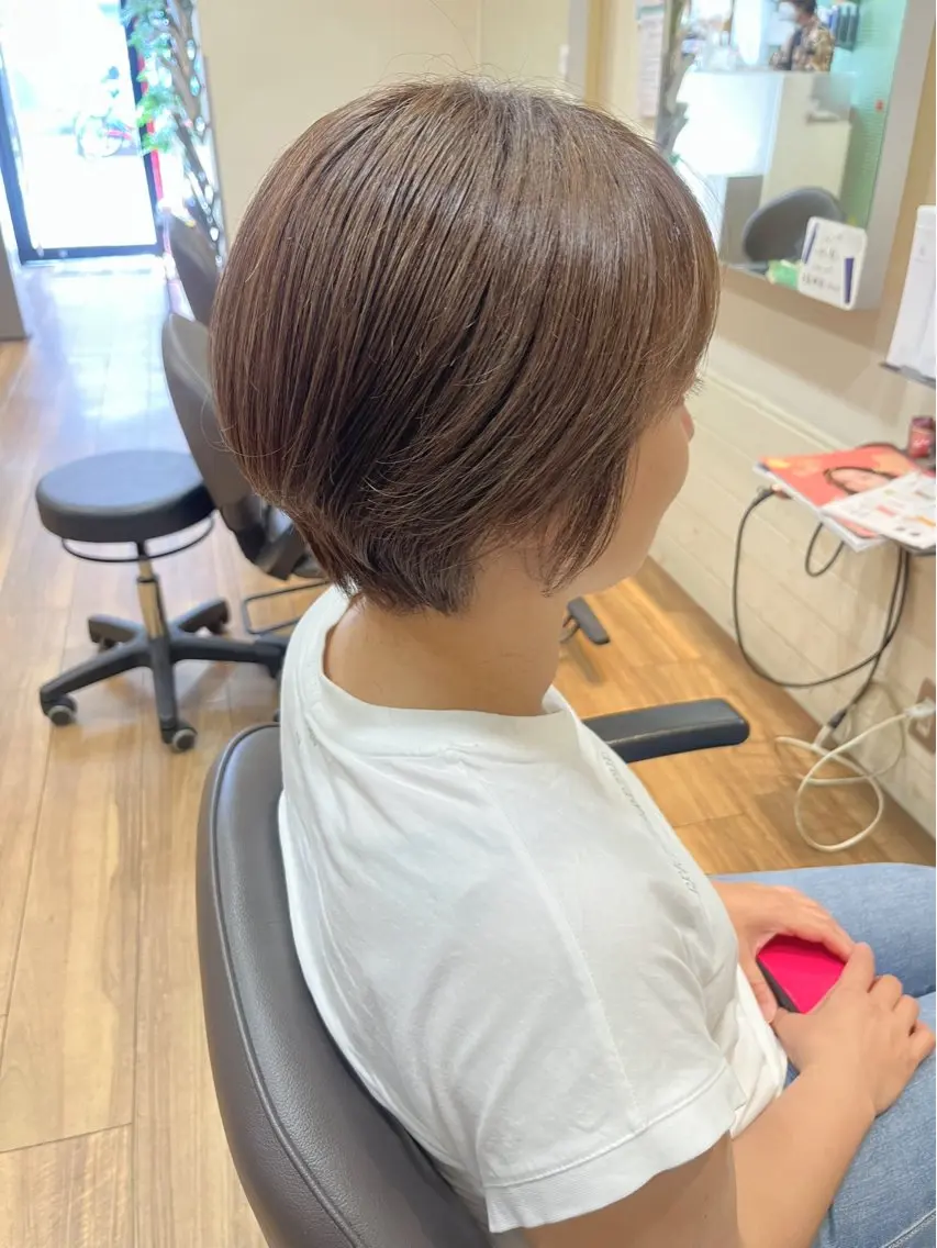 ショート カラー カット ヘアカラー トリートメント okuda yuukiのヘアスタイル