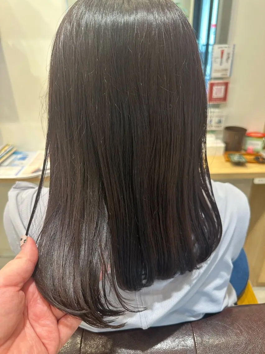 ミディアム カラー ベージュカラー ラベンダーカラー ラベンダーベージュ ヘアカラー Truth上谷綾子/ 名古屋市北区/黒川駅のヘアスタイル