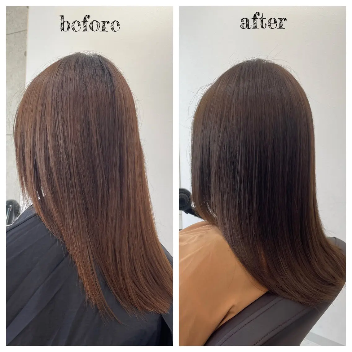 セミロング カラー ヘアカラー PutiLuca 浅川のヘアスタイル