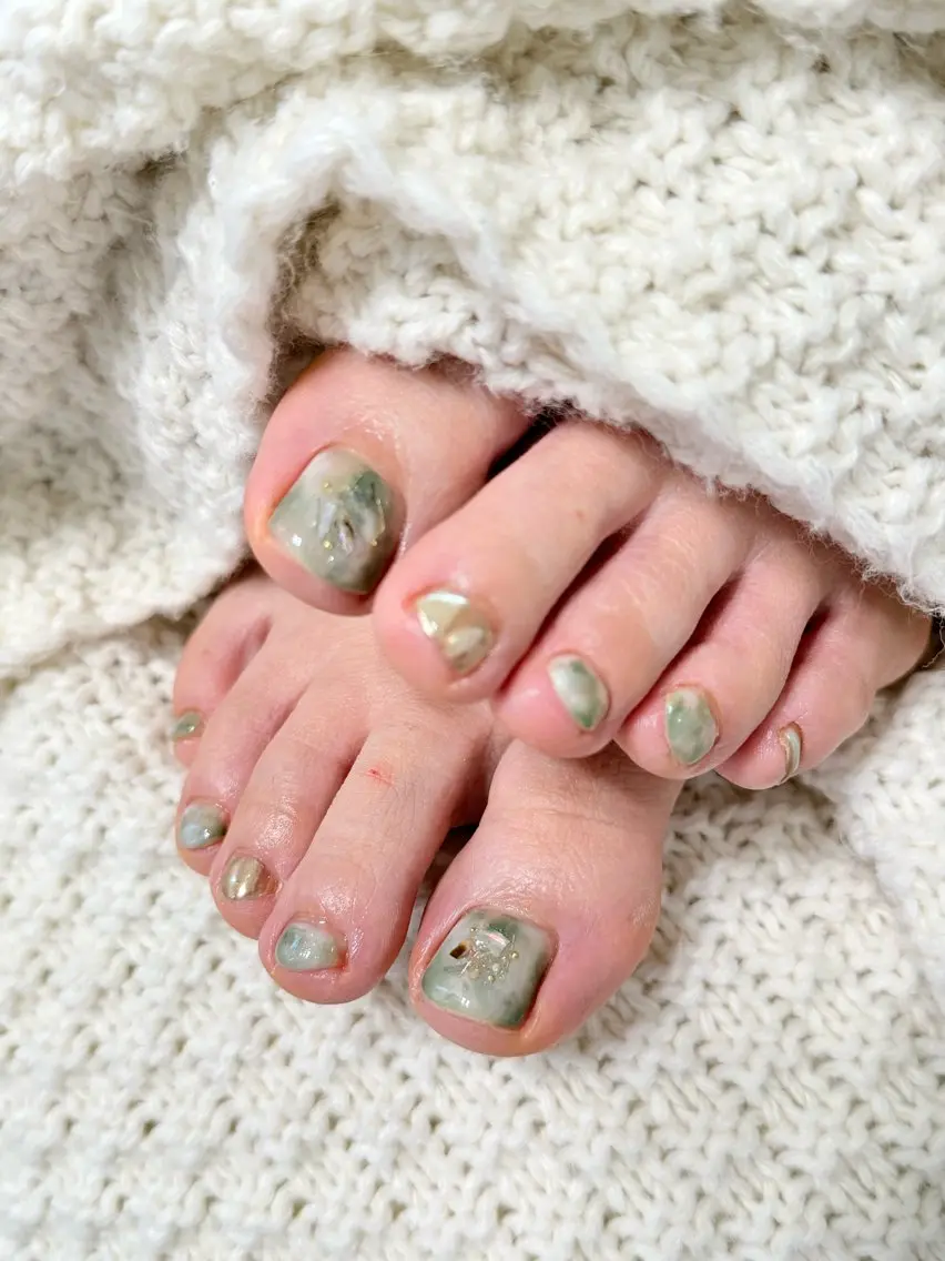 ネイル フットネイル 夏ネイル フットネイル miel nailのネイルデザイン