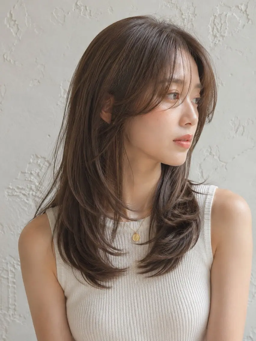 セミロング カラー ブラウンカラー 透明感カラー ヘアカラー début/ 裕登のヘアスタイル