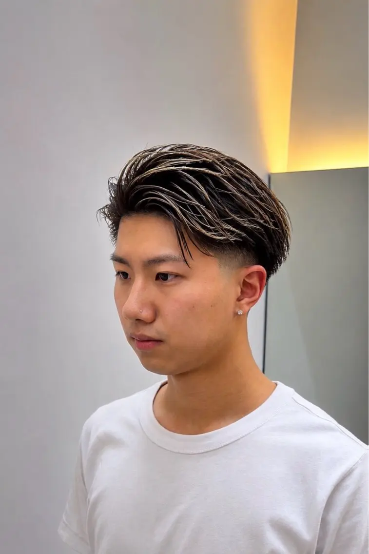 カラー メンズ カット ヘアカラー メンズ髪のお悩み 解決 TUMのヘアスタイル