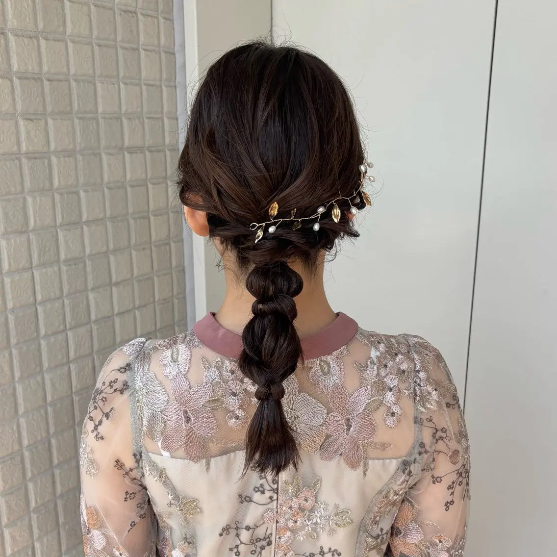 ヘアアレンジ 銀座：似合わせカラー オリーブ🫒アレンジのヘアスタイル
