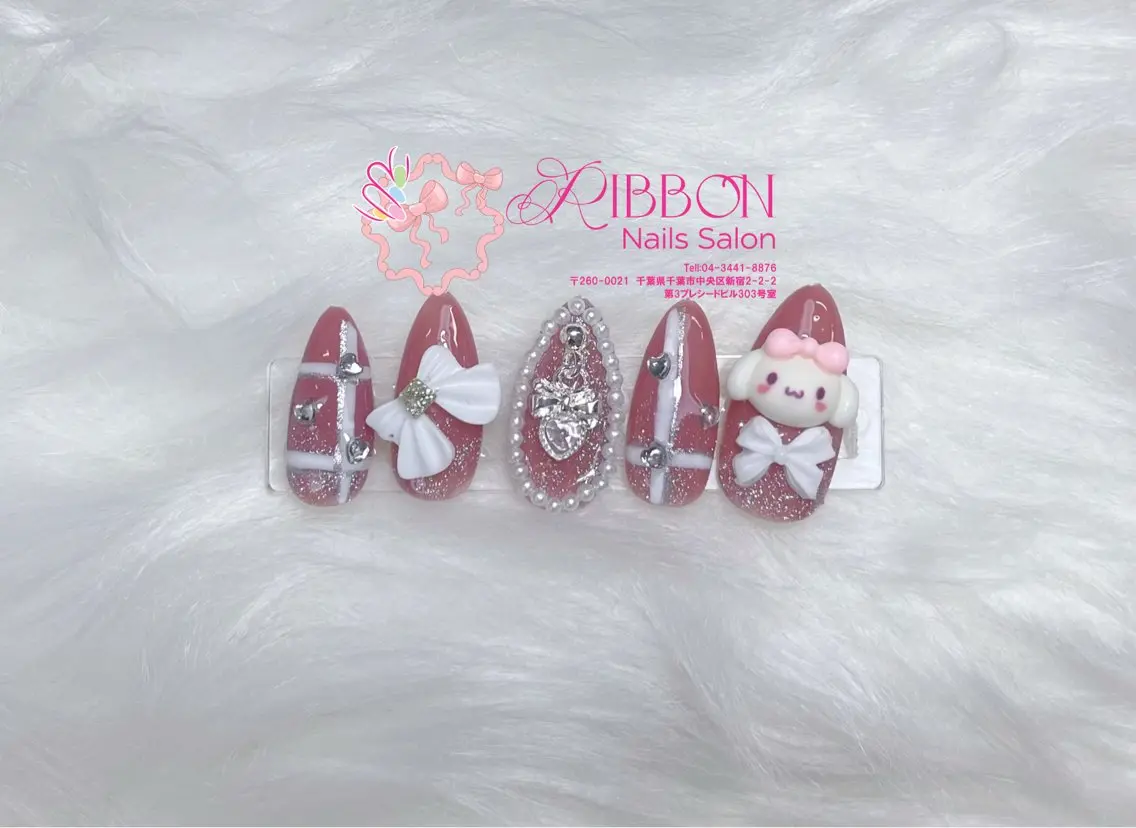 ネイル チークネイル フットネイル フレンチネイル グラデーション 韓国ネイル Ribbonnail salonのネイルデザイン