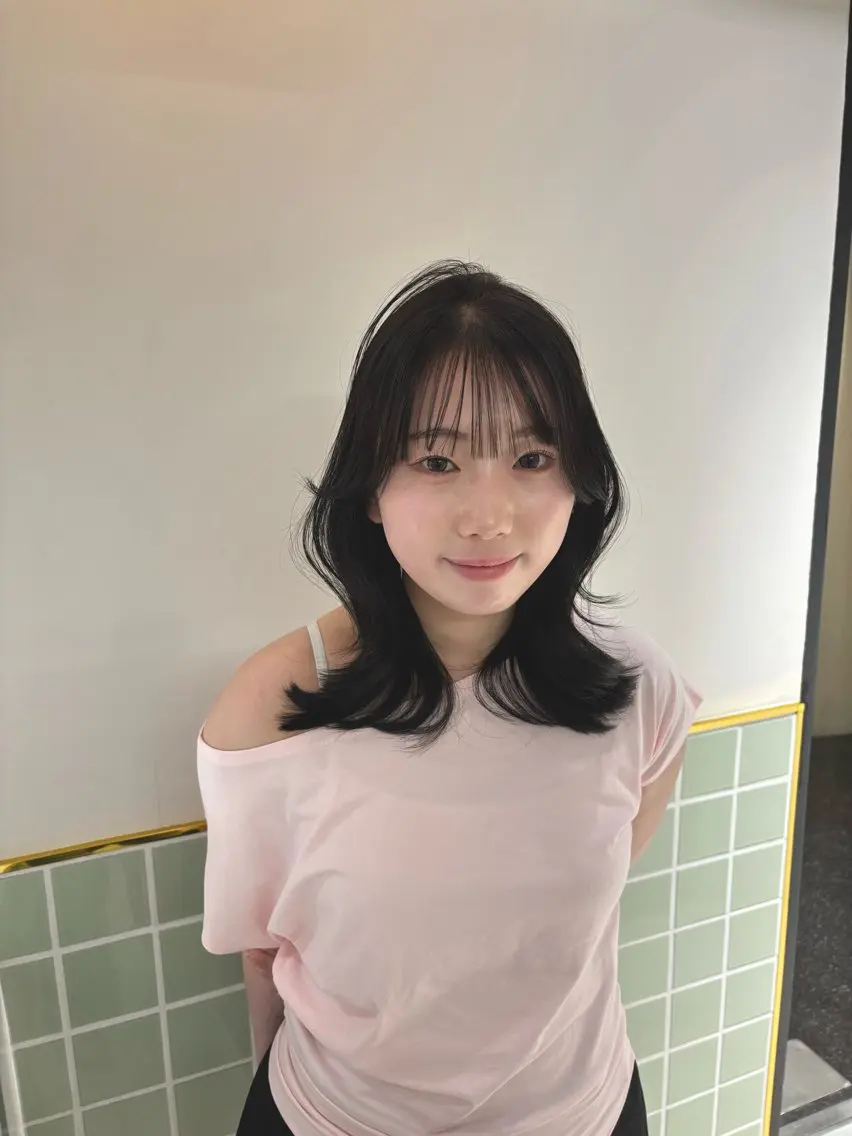 ミディアム カラー カット ヘアカラー hachiyama rinaのヘアスタイル