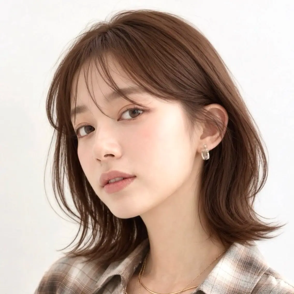 ミディアム ボブレイヤー ボブ くびれヘア レイヤーカット 似合わせカット カット ヘアカラー トリートメント 骨格診断/宮澤瑞穂 ボブ/レイヤー/銀座のヘアスタイル